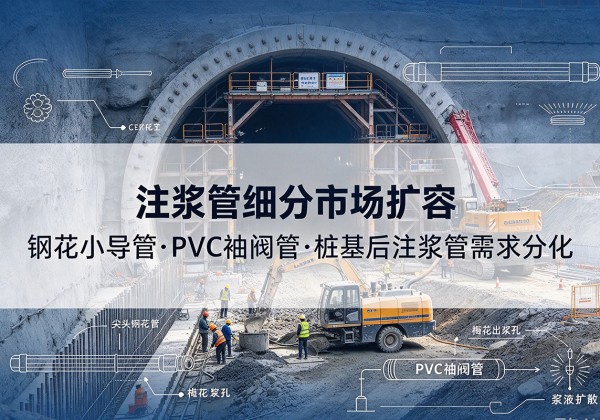 小店注浆管细分市场扩容，隧道钢花小导管、PVC 袖阀管、桩基后注浆管需求分化